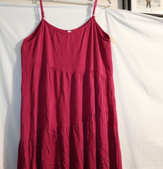 ANRABESS Women Summer Casual Loose Sleeveless Sundress Spaghetti Strap Pink - Picture 13 of 15